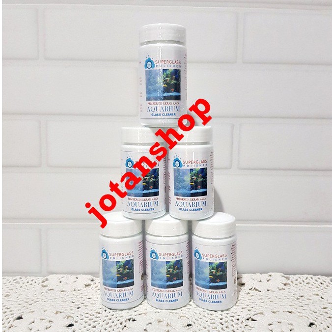 SUPERGLASS POLISHER SUPER GLASS CLEANER Pembersih kaca kerak jamur lumut kaca aquarium