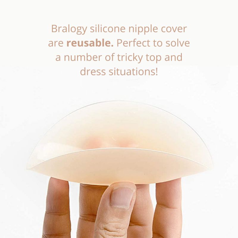 Bralogy - Silicon Nipple Cover /Nipple Pad Pelindung Puting