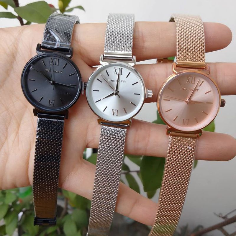 JAM TANGAN WANITA STRAP KECIL JT JHW 02 Jims Honey