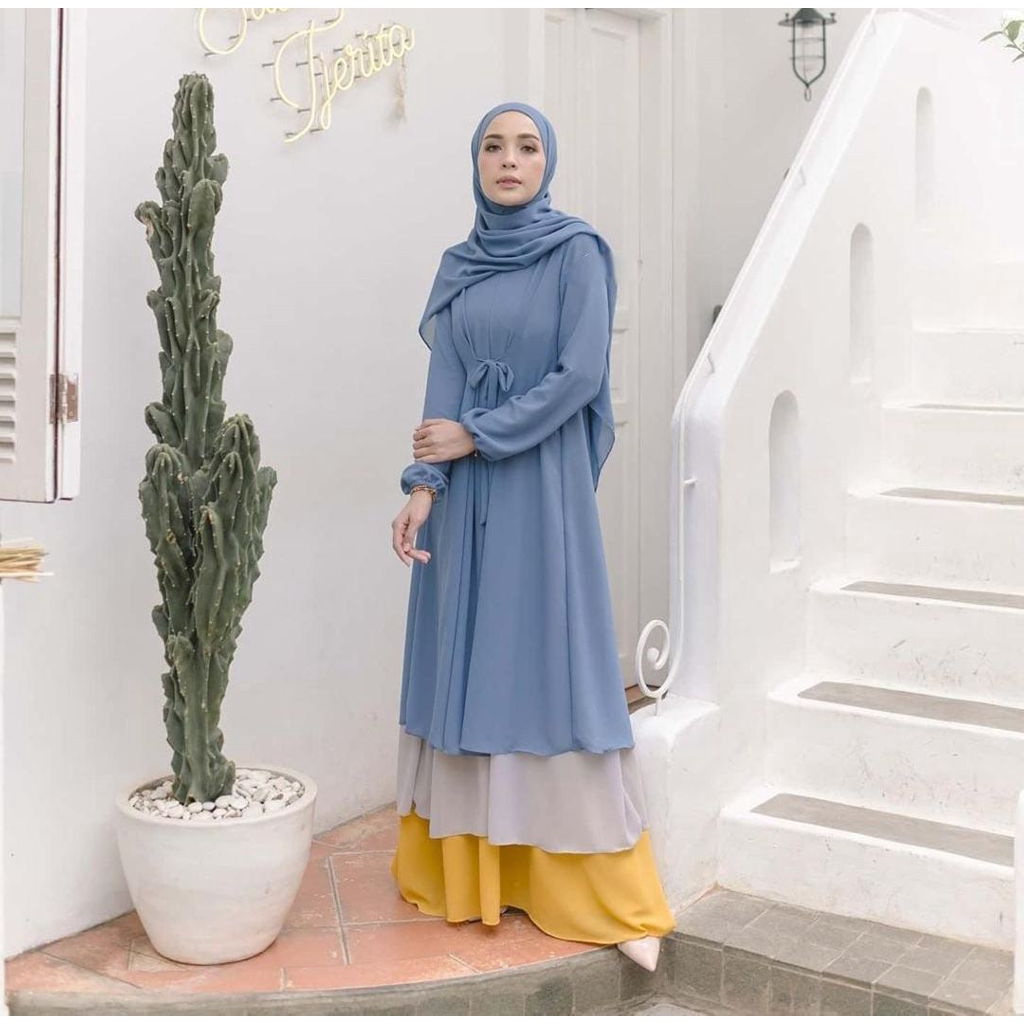 Gamis Polos Wanita Jumbo Ld 120 130 140 QEENARA DRESS S M L XL XXL 3XL 5L Gamis Remaja Ceruty Babydoll Oversize