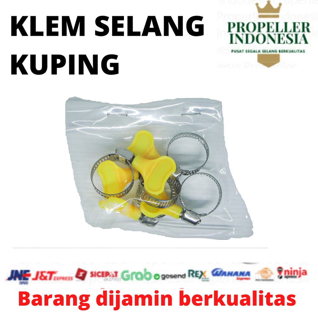 klem selang kuping stainless 1/2-3/4in/klem selang air/klem selang gas