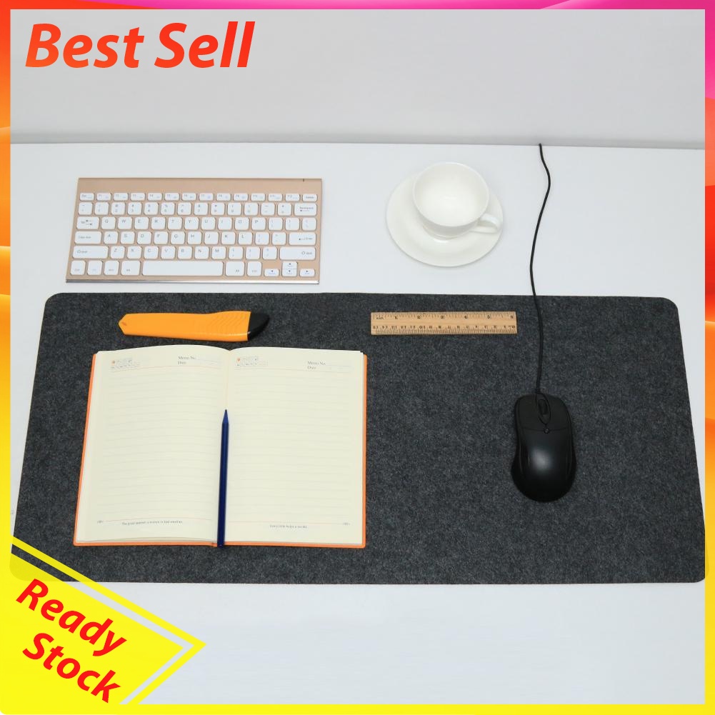 Office Computer Desk Mat Modern Table Mouse Pad Wool Felt Laptop Desk Mat