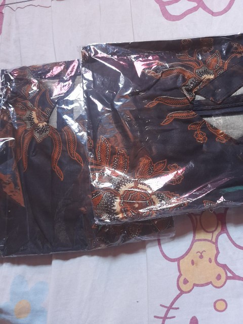 Tunic Batik Serut Pager Bunga Tunik Batik Seragam Batik Kerja Kantor Wanita Hitam Katun Solo