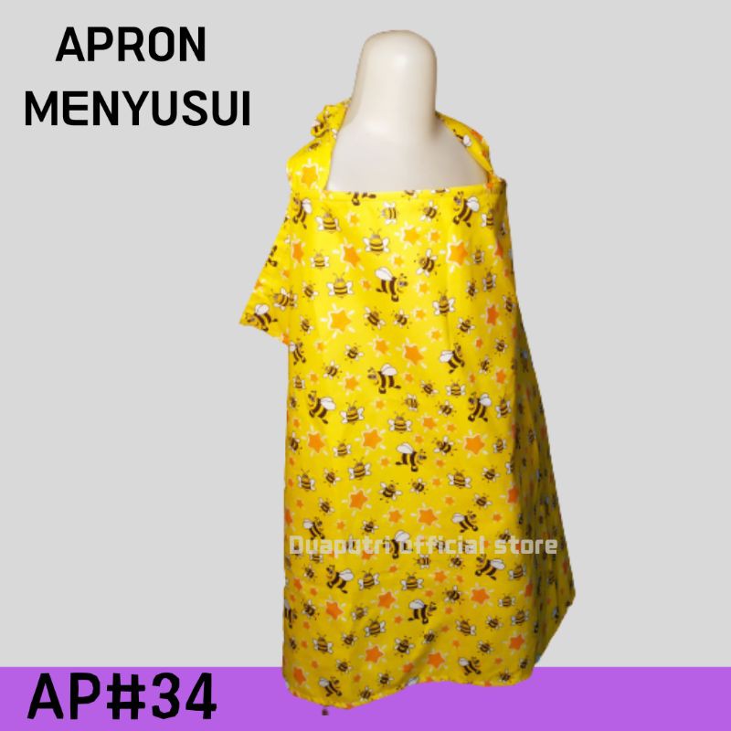 nursing apron ibu menyusui motif lebah
