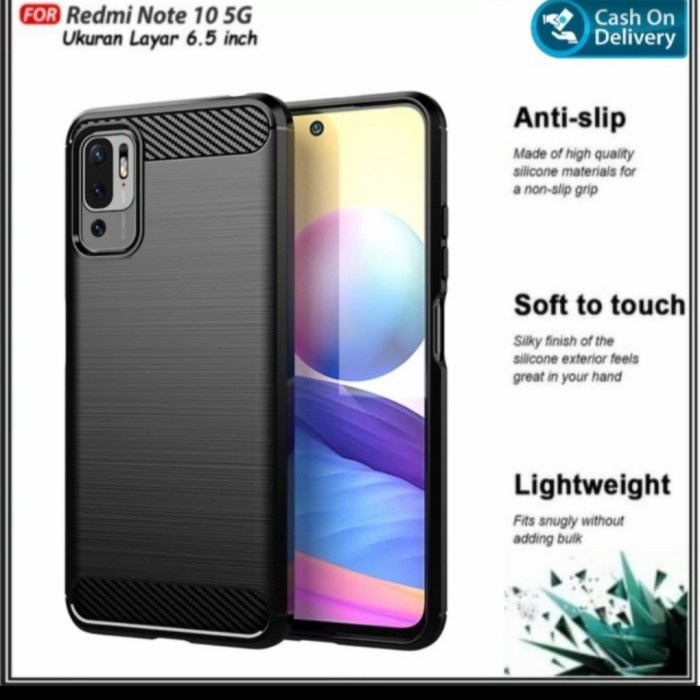 Xiaomi redmi note 10s silicon softcase jelly karbon case