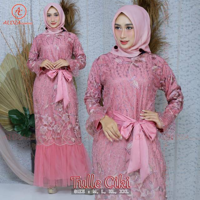 Set tulle gamis ciki