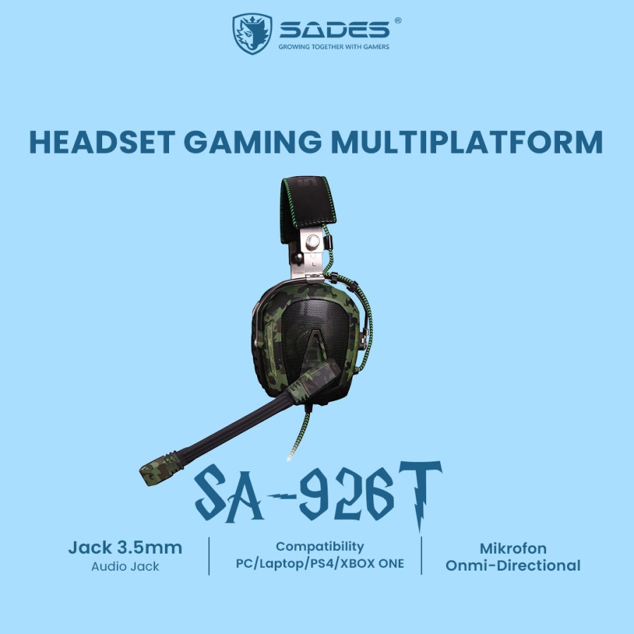 Sades SA926T / SA-926T Camo Multiplatform Gaming Headset