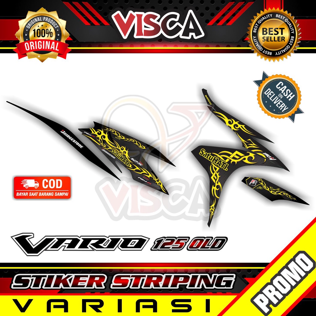 Striping Vario 125 Old - Sticker Striping Variasi Lis Vario 125 Old - Striping Hologram Vario 125 Ol