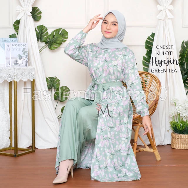 ONE SET TUNIK MUSLIMAH JUMBO RAYON KULOT HYEJIN