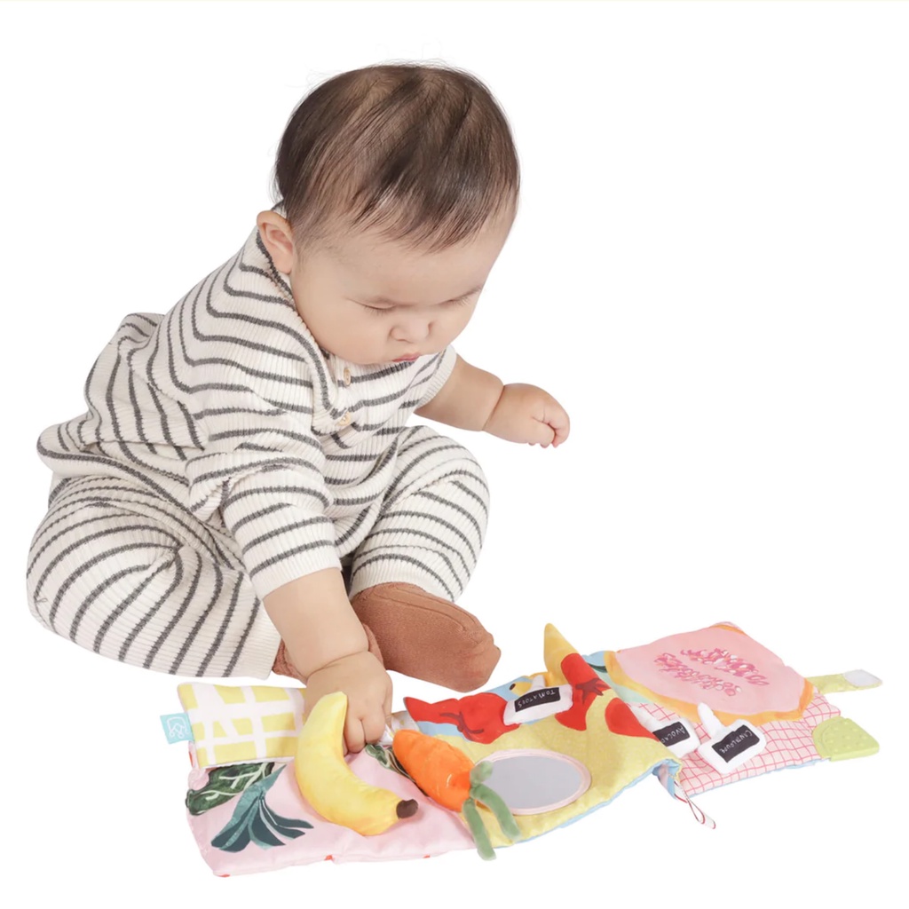 Manhattan Toy Soft Book - Crinkling Sensory Toy Books - Buku Anak Bayi Dengan Textures Busy Education Edukatif