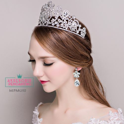 [SIAP KIRIM] CROWN WEDDING AKSESORIS PENGANTIN WANITA MAHKOTA BRIDAL MPM012