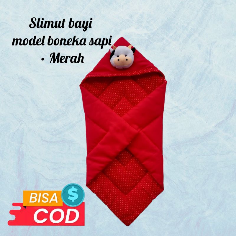 Selimut bayi boneka sapi Selimut perlengkapan bayi