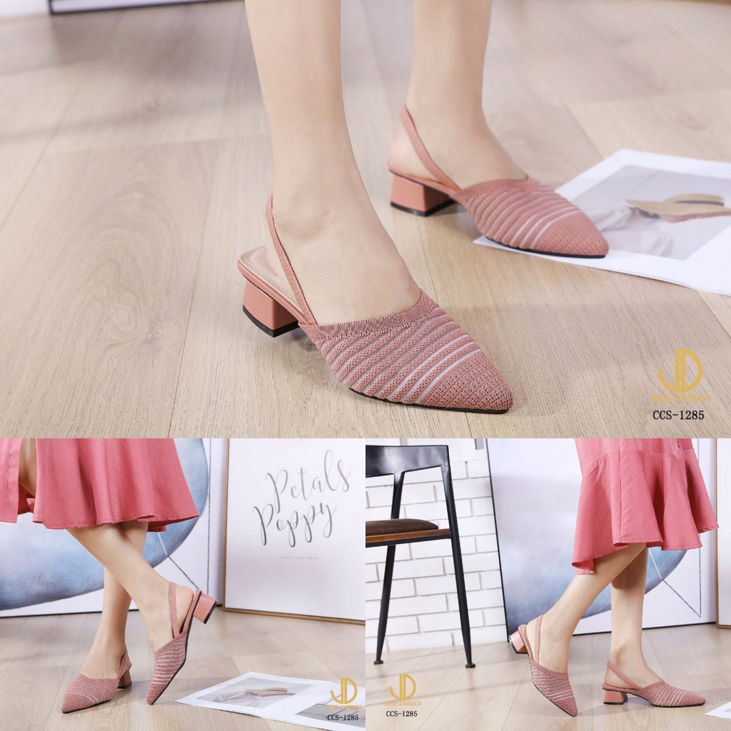 JOSE DAROCA Sepatu Heels Slingback Platform #CCS-1285# Original