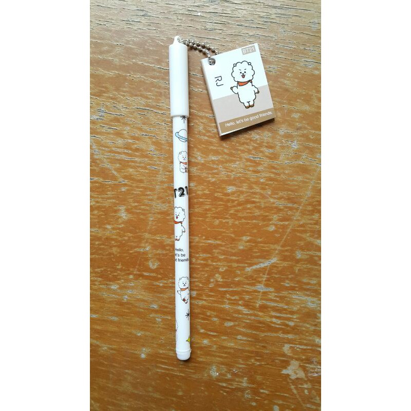 

BT21 PEN. K-POP. RJ. WITH MINI NOTEBOOK.