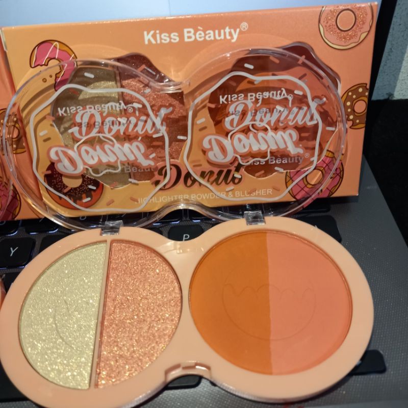 TERMURAH  Blush on+highlighter Cat Claw Kiss Beauty isi 3 | Donut isi 2 Super Besar No.83103-03 | 83108-03