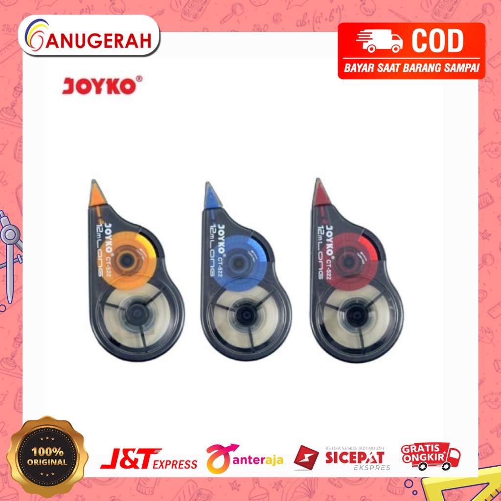 

JOYKO CT-522 CORRECTION TAPE / TIPE-X KERTAS