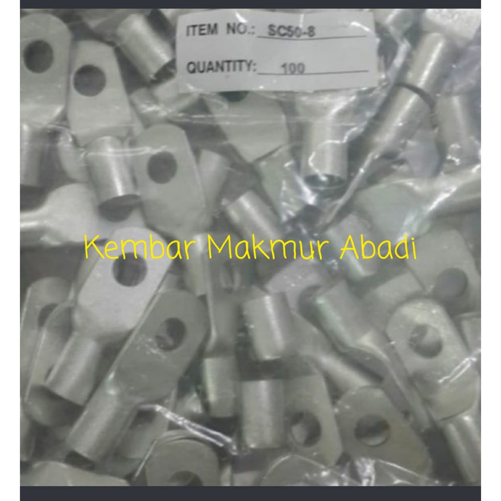 Kabel Skun SC/Skun Kabel SC 50-8/Cable Lug /Scun Cable 50-8mm-100 pcs / Cable Schoen 50-8mm Per Bks