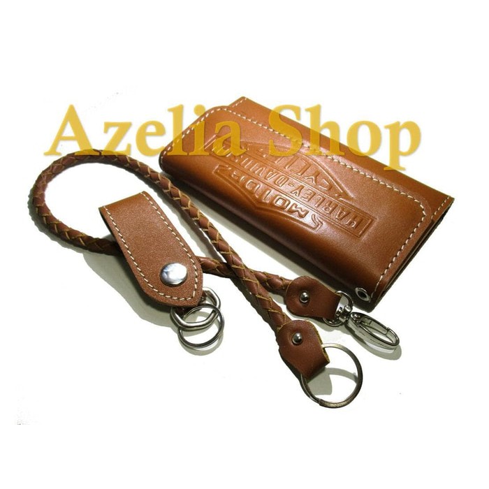 dompet kulit pria/harley davidson/panjang/asli/premium/kartu/garut
