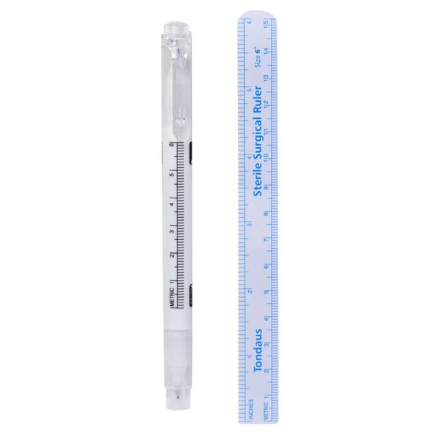 Spidol sulam Alis Waterproof / pena Penanda Sulam Alis + Penggaris / Skin Marker Tondaus Surgical best seller