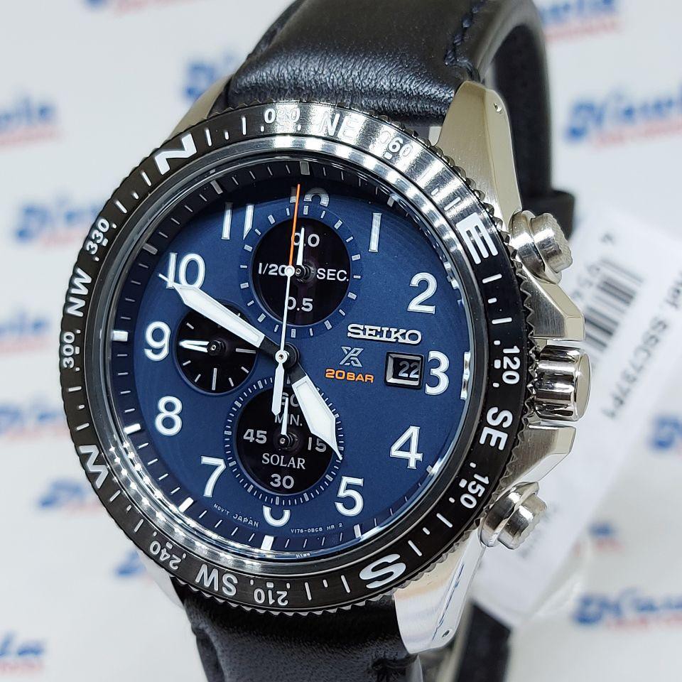 Seiko Prospex SSC737P1 Solar Chronograph Blue - Jam Tangan Pria SSC737