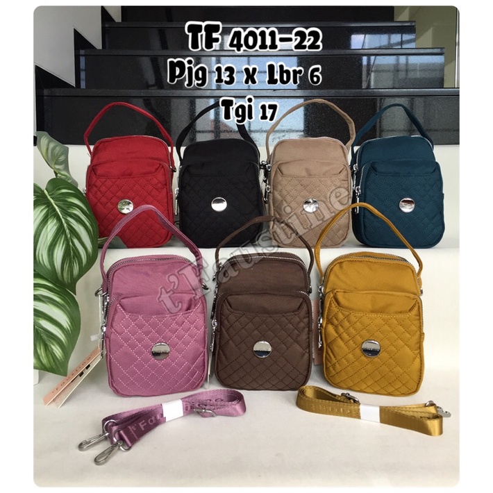 Tas Selempang Wanita t’Faustine 4011-22 Bisa Jinjing bahan kanvas