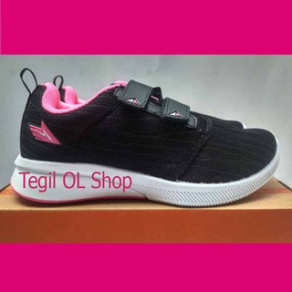  SEPATU  SEKOLAH SEPATU  ORIGINAL ANDO TRACY HITAM PINK 