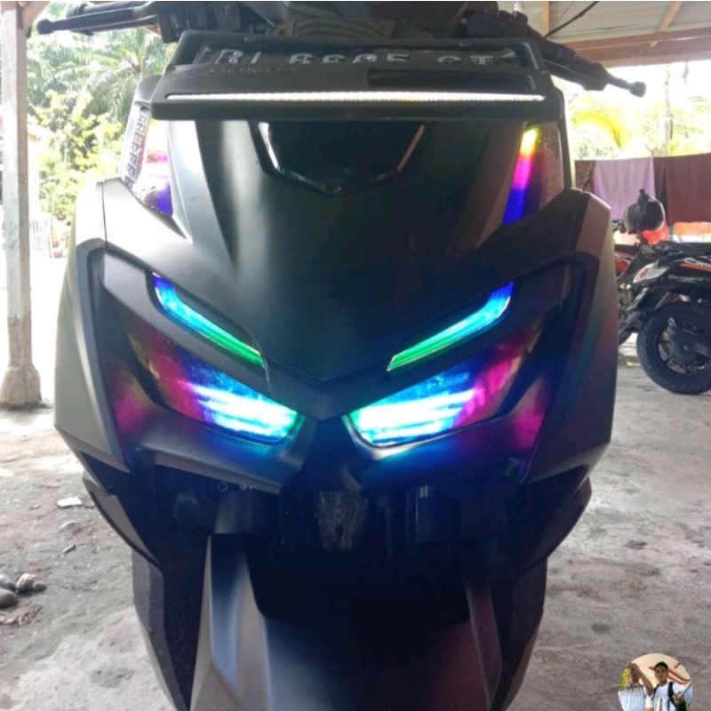 Stiker Lampu Vario160 warna RGB/Pelangi.