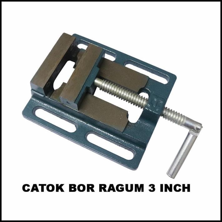 Eelic Cbr-3Inch Catok Mesin Bor Ragum Meja 3 Inch Catok Bor Duduk Penj