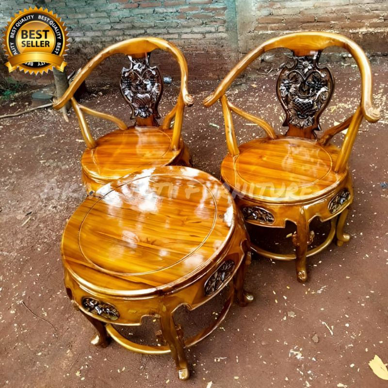 Kursi Teras Ukir Jepara Jati