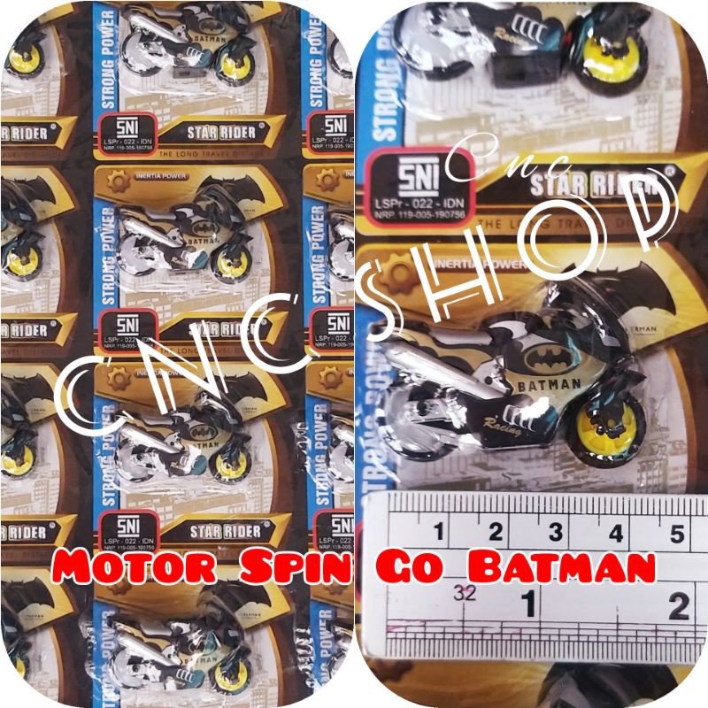 Motor Motoran Spin Go Batman Mainan Anak Keren Murah
