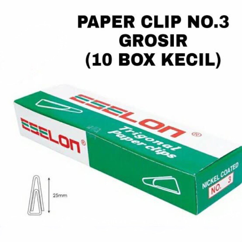 

Paperclip Nomer 3 Eselon / Penjepit Kertas Eselon / Trigonal Clip Kecil