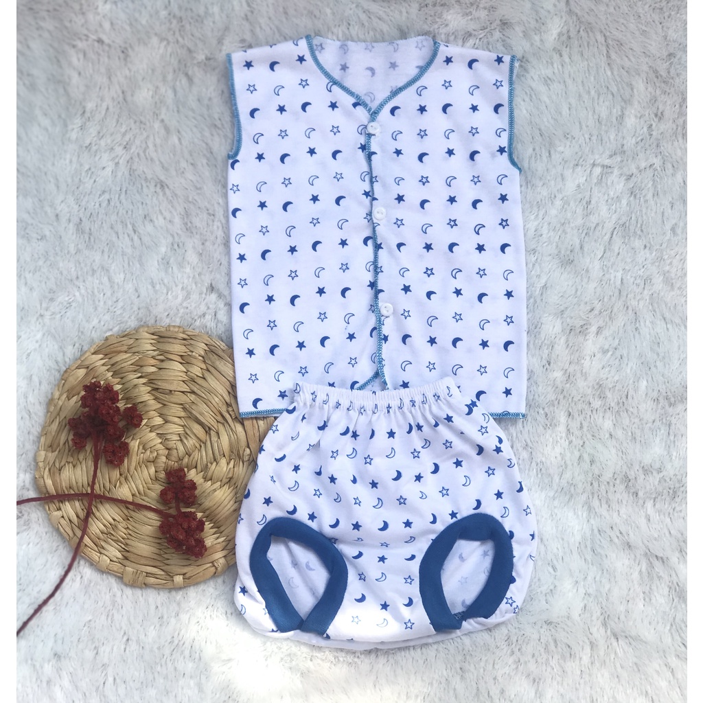 [ST.BKB02] Setelan Baju Bayi Kutung Baju Bayi Newborn Putih Motif Umur 0 - 6 Bulan