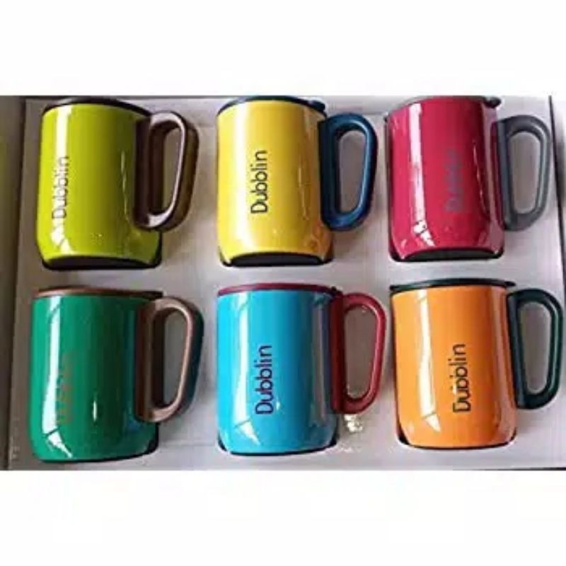 (1 pcs ) Mug DUBBLIN 220 Ml - Thermos Mug Gelas Polo Warna