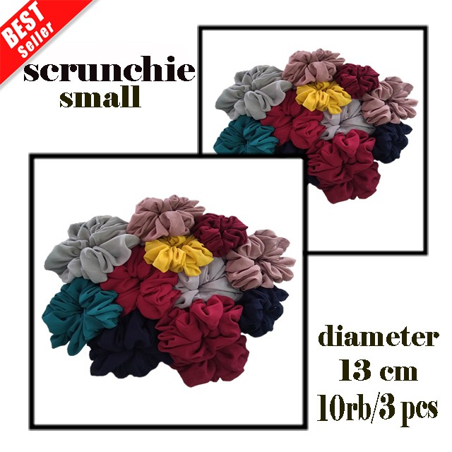 Scrunchie smal diameter 13 cm / Accesoris hijab / Ikat rambut / COD