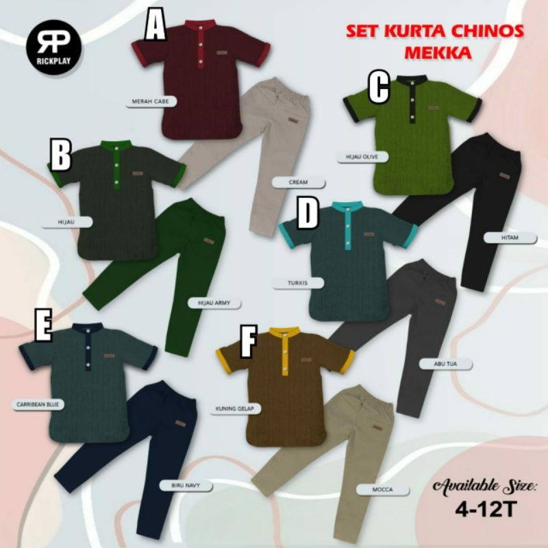 SET KURTA CHINOS MEKA RICKPLAY