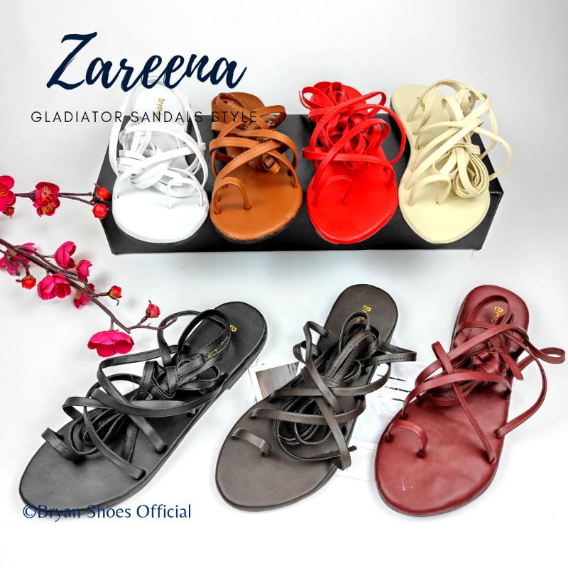 Bryan Zareena Sandal Tali Gladiator Lilit Cosplay Berkualitas Jumbo Bigsize Oversize 36-40 41 42 43