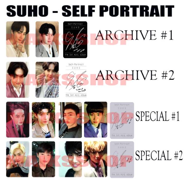 Suho Exo Self Portrait Photocard Kpop