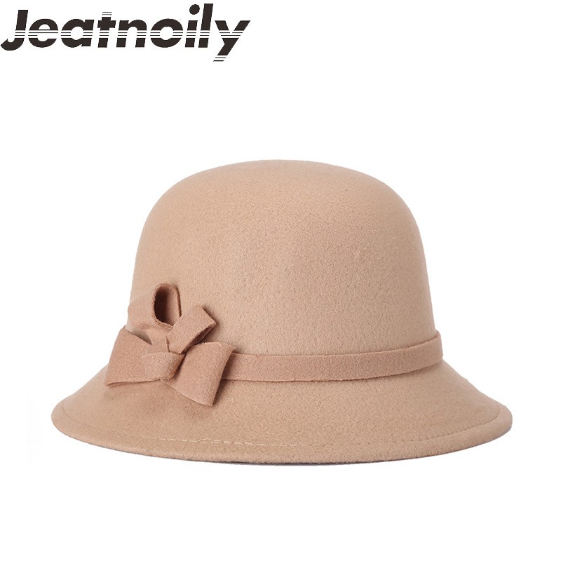 red wool cloche hat