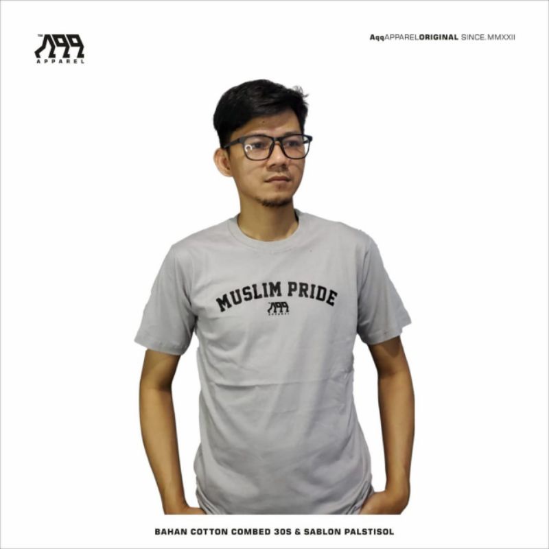 RLY  Kaos Distro Edisi Islami/Desain Muslim/ Muslim Pride/Bahan Cotton Combet