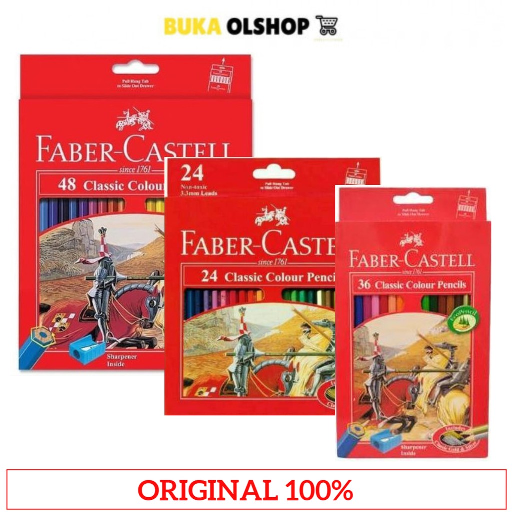 

Pensil Warna Faber Castell 24 36 48 Classic Colour Pencils