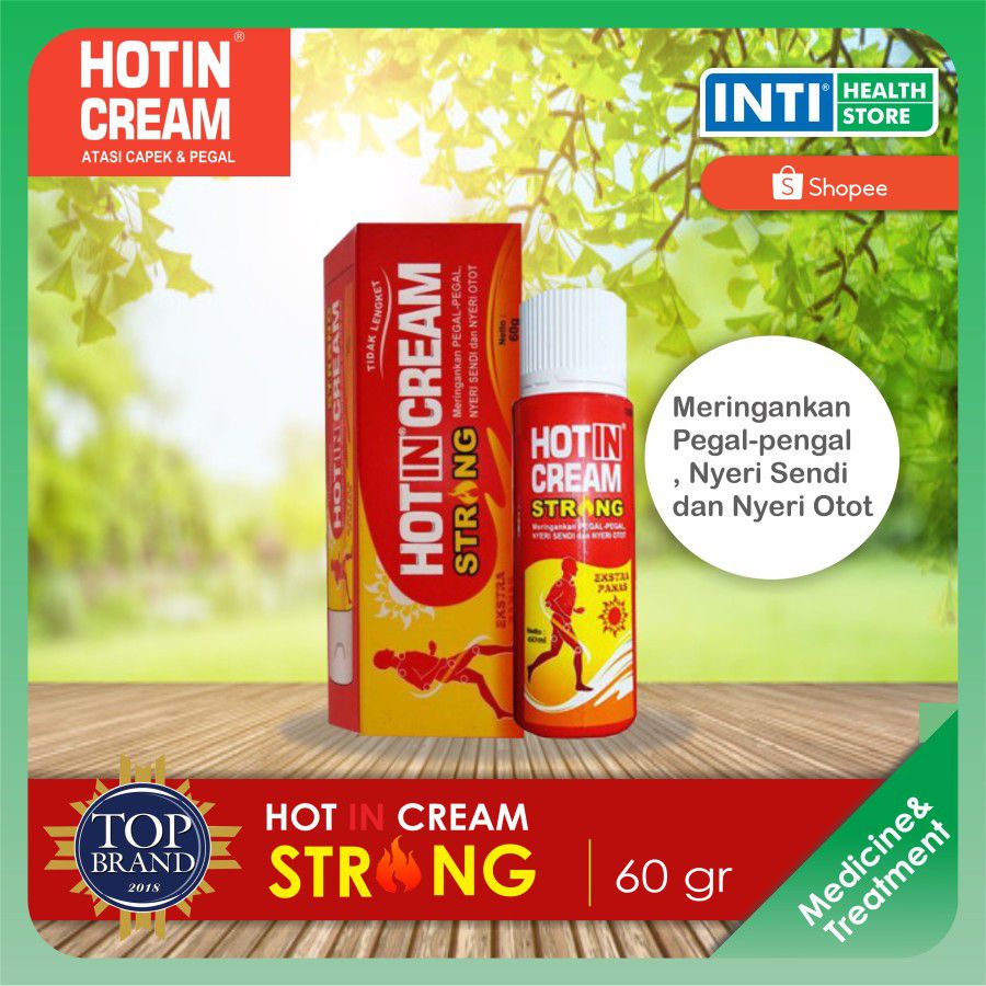 Hot In Cream Strong Tube | Krim Pereda Nyeri dan Pegal | 60gr 120gr