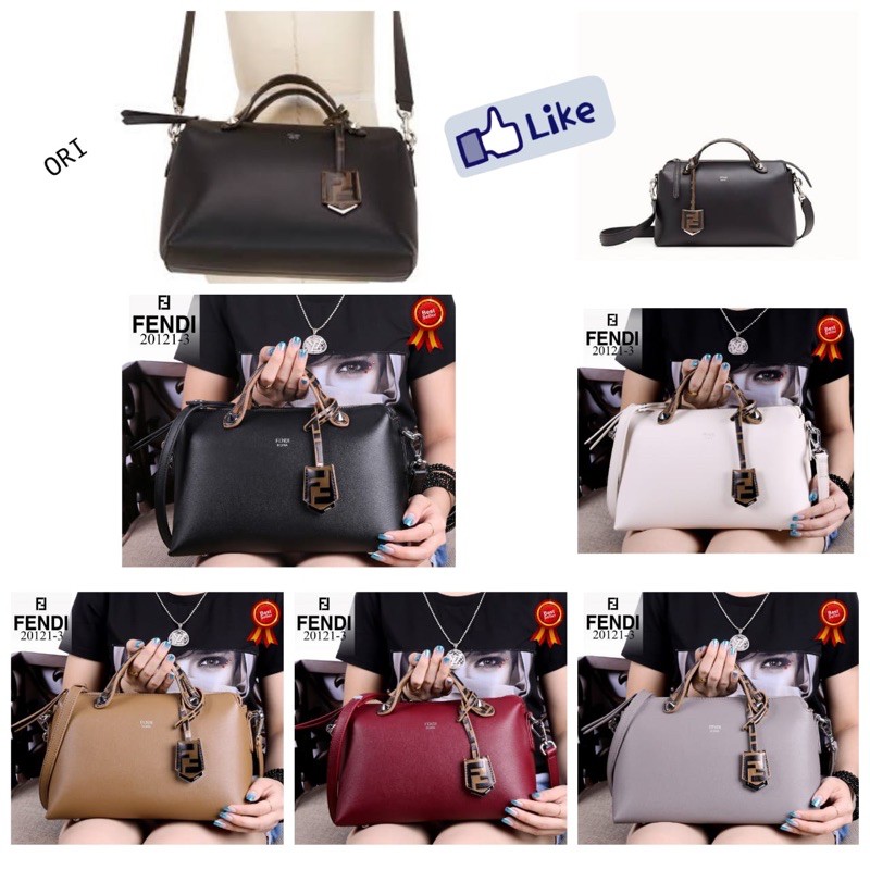 Tas FENDI 20121P# NEW FENDI By The Way Satchel Hardware Silver Like Ori Leather (20121P) For Women’s