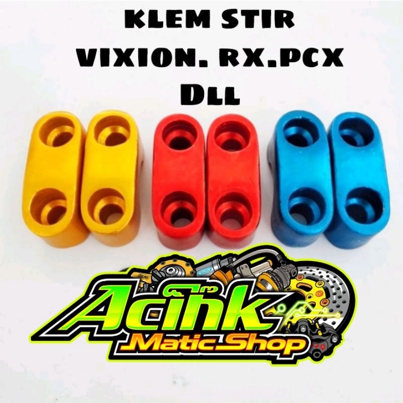 KLEM RAISER PENJEPIT STANG RX KING SCORPIO VIXION ORIGINAL