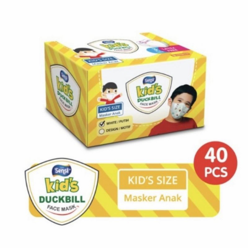 Sensi Kids Duckbill Face Mask 3-ply isi 40