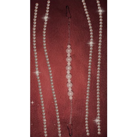 konektor masker hijab mutiara/ pengait masker mutiara