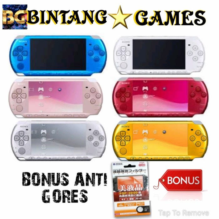 [Game/Console] Psp Sony Slim Seri 3006 + Mc 32Gb Full Games Gratis