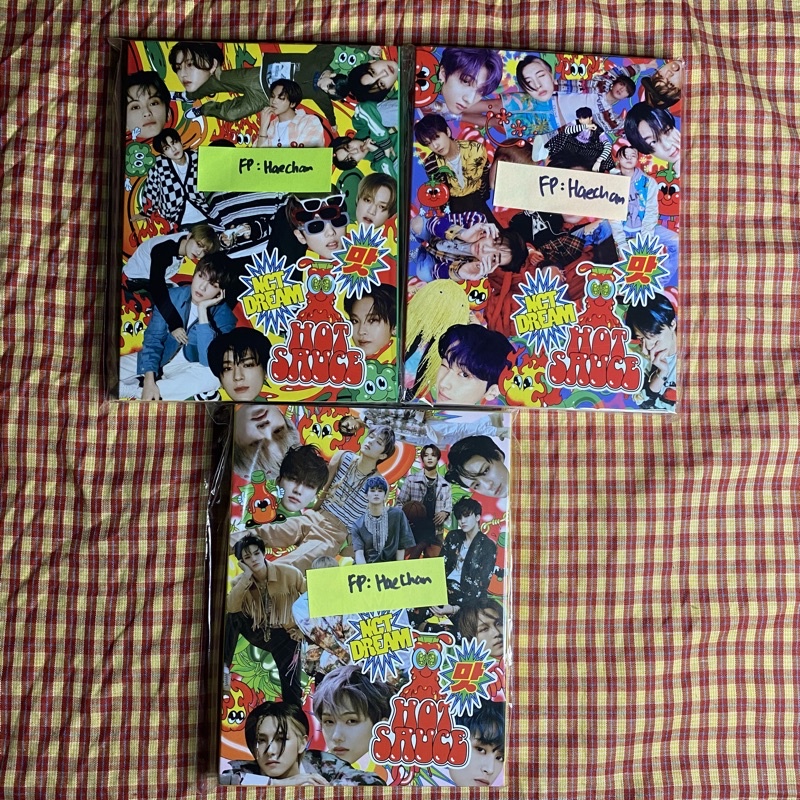 NCT Dream Album Only Hot Sauce Crazy Boring Chilling Ver + FP Folded Poster Haechan