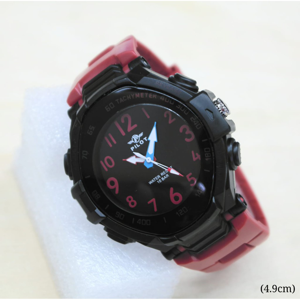 JAM TANGAN COWOK PILOT CHRONO WR10BAR