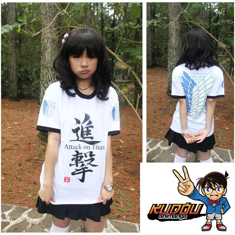 Tshirt SNK Kanji Scouting Legion White