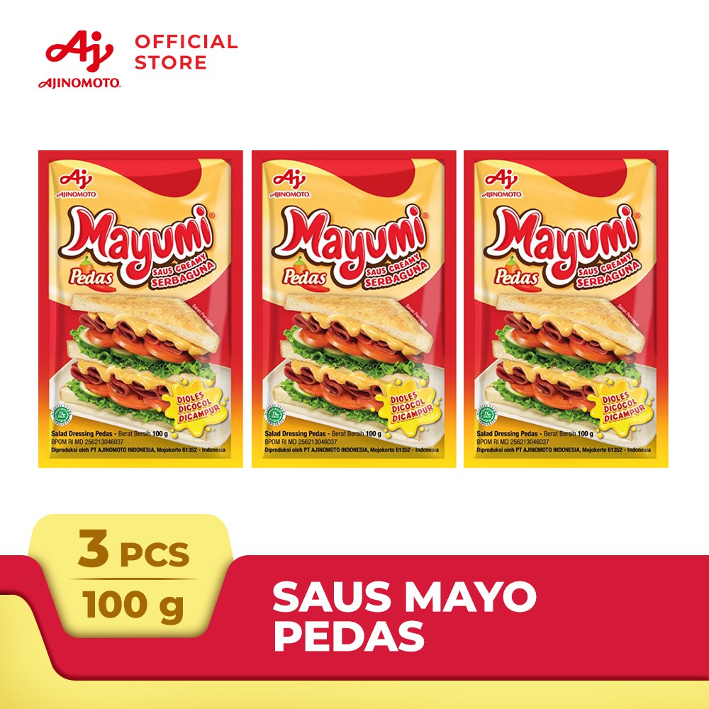 

Mayumi® Saus Mayo Pedas Kemasan Sachet 100g (3 pcs) Mayonnaise